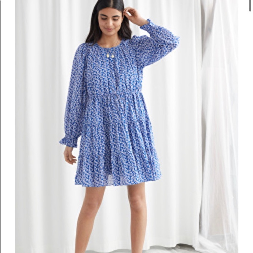 NWOT &Other Stories voluminous twill mini dress
